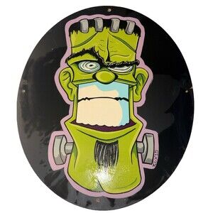 Hand Painted Animated Frankenstein Inspired Wall Collectors Decor